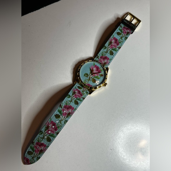 GUCCI YA1264085 G-Timeless “AQUA FLORA” Ladies Watch - Picture 13 of 16
